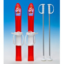 Plastiksuusad 60cm ja suusakepid 8238