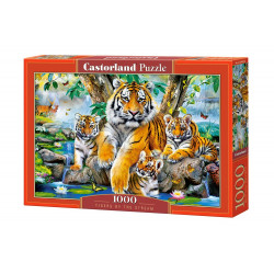 104413. Puzzle 1000 Tigers by the Stream
