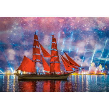 104482. Puzzle 1000 Red Frigate