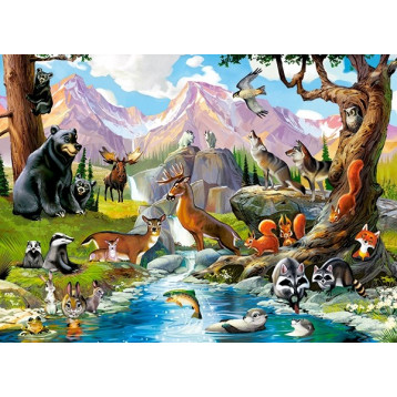 070091. Puzzle 70 Forest Animals