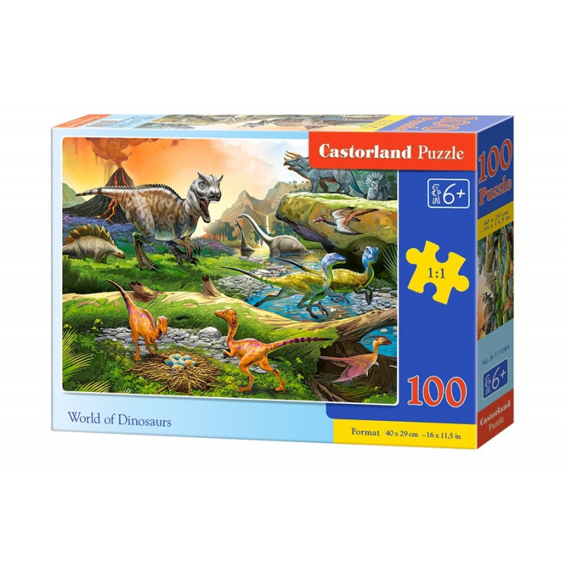 111084. Puzzle 100 World of Dinosaurs