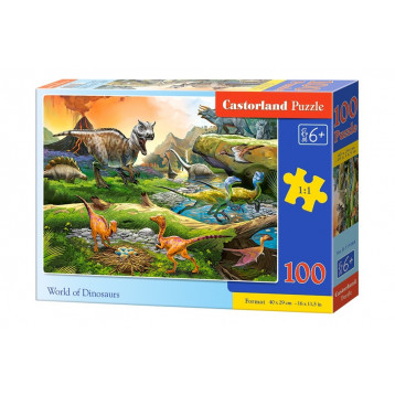 111084. Puzzle 100 World of Dinosaurs