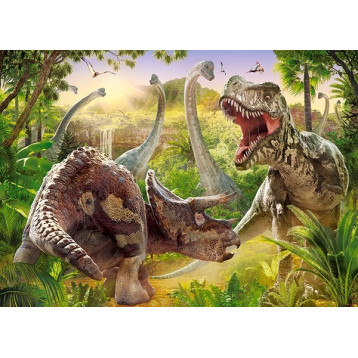18413. Puzzle 180 Dinosaur Battle