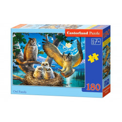 18437. Puzzle 180 Owl Family