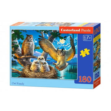 18437. Puzzle 180 Owl Family