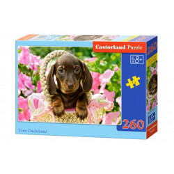 27514. Puzzle 260 Cute Dachshund