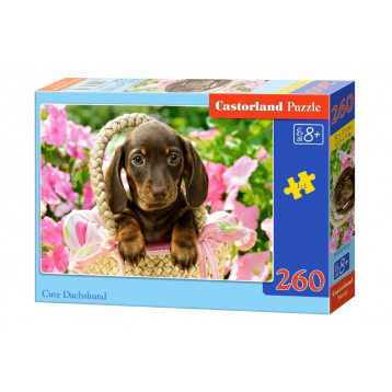 27514. Puzzle 260 Cute Dachshund