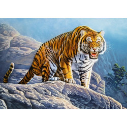 18451. Puzzle 180 Tiger on the Rock