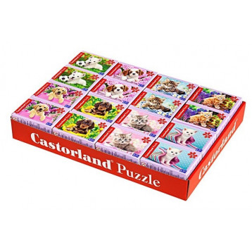 Puzzle 54 B2 mini. koerad, kassid Puzzle 54 B2 mini. koerad, kassid
