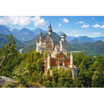 Puzzle 500 View of the Neuschwanstein Castle, Germany 53544