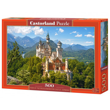 Puzzle 500 View of the Neuschwanstein Castle, Germany 53544