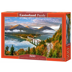 Puzzle 500 Sunrise over Sylvenstein Lake, Germany 53353