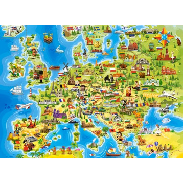 Puzzle 100 Map of Europe 111060