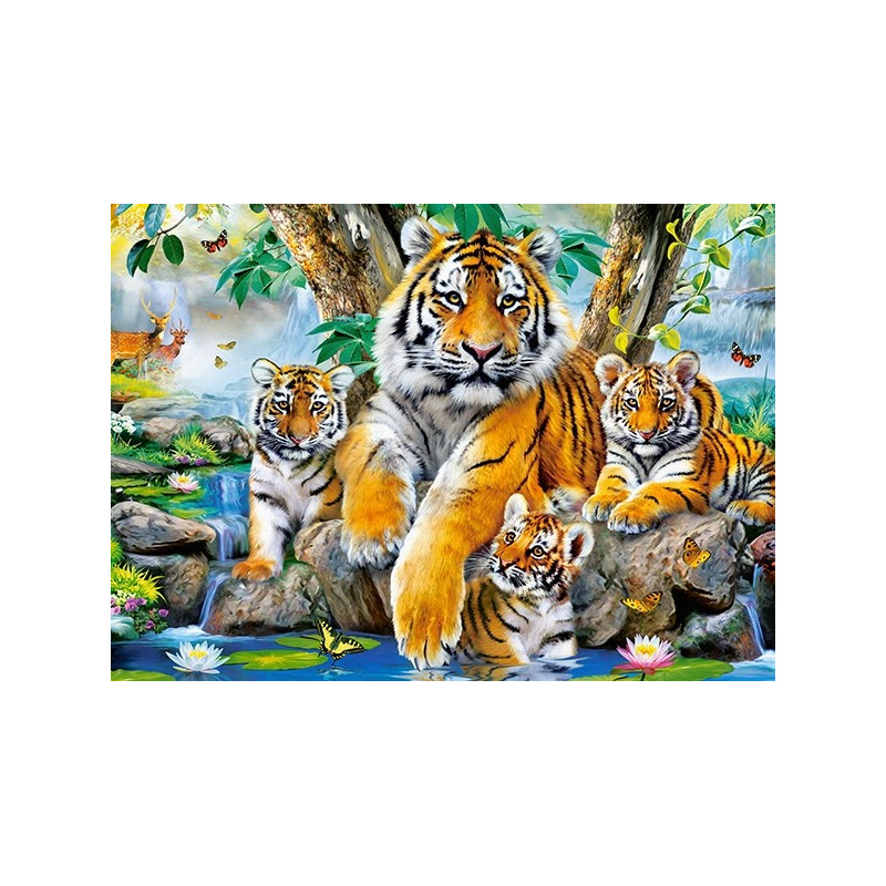 Puzzle 120 Tigers by the Stream 13517