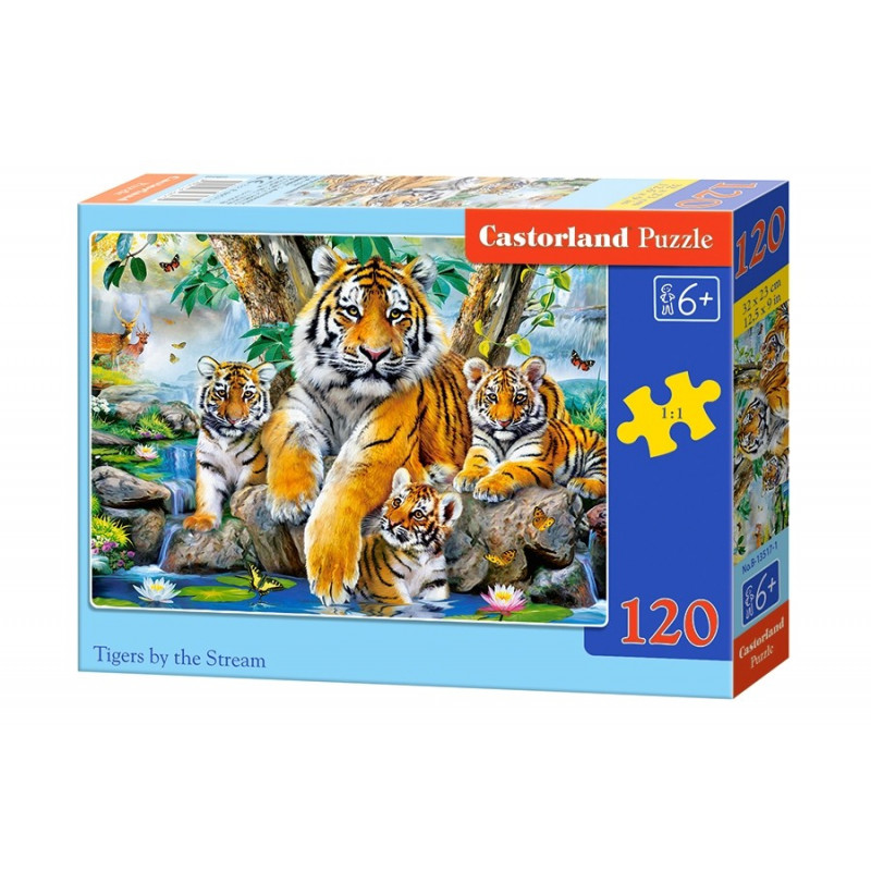 Puzzle 120 Tigers by the Stream 13517