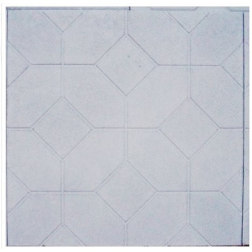 PLASTVORM PLAAT 50x50x5cm (riffel)