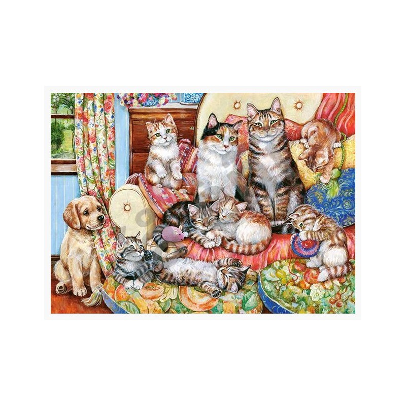 Puzzle 300 Cat Family 030439