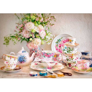Puzzle 500 Still Life with Porcelain and Flowers 53384 Puzzle 500 Still Life with Porcelain and Flowers 53384