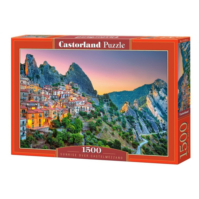 Puzzle 1500 Sunrise over Castelmezzano 151912