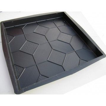 PLASTVORM PLAAT 50x50x5cm (riffel)