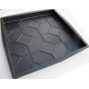 PLASTVORM PLAAT 50x50x5cm (riffel)
