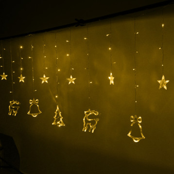 Jõulukardin LED lampidega