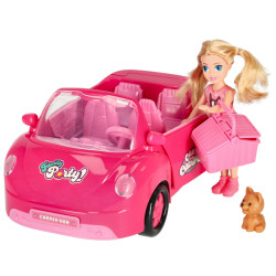 Auto kabriolett koos nukuga