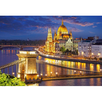 200405.Puzzle 2000 Budapest view at dusk 200405.Puzzle 2000 Budapest view at dusk